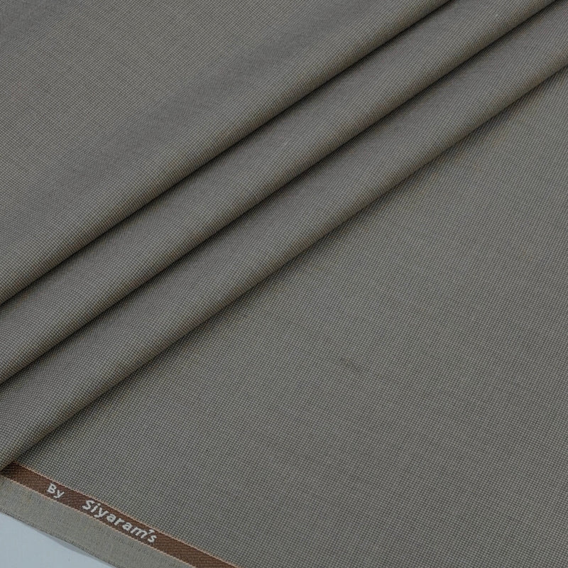 Trouser Fabric Siyaram Poly Viscose Texture Colour Faded Brown