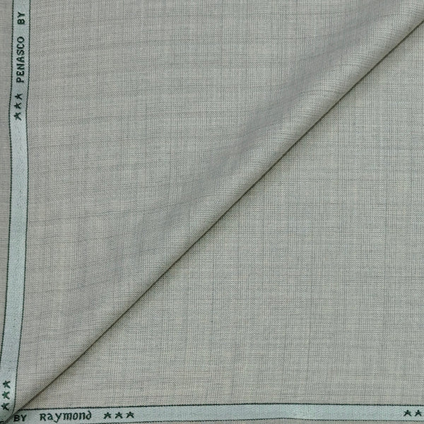Trouser Fabric Raymond Poly Viscose Check With Slub Colour Ash Brown