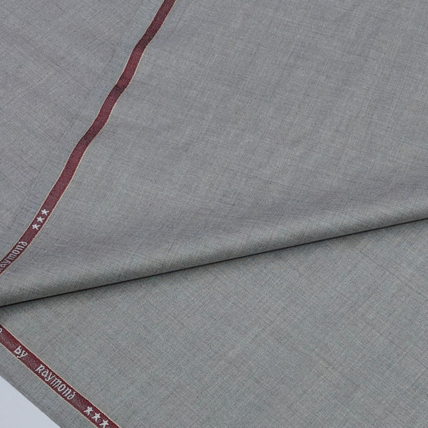 Trouser Fabric Raymond Poly Viscose Broad Check Colour Brownish Grey
