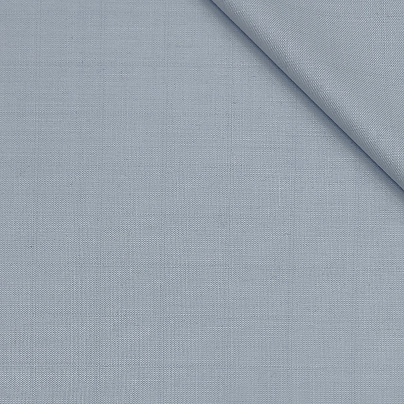 Trouser Fabric Raymond Poly Viscose Self Check Colour Silver
