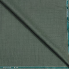 Trouser Fabric Raymond Poly Viscose Mic Check Colour Xanadu Green