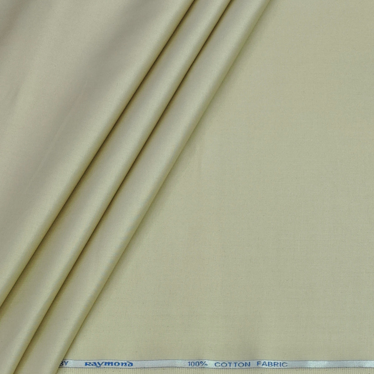 Shirt Fabric Raymond 70s Giza Cotton Plain Colour Light Brown