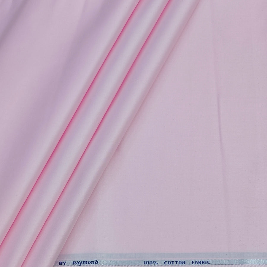 Shirt Fabric Raymond 70s Giza Cotton Plain Colour Baby Pink