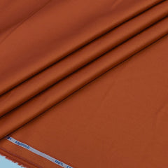 Shirt Fabric Raymond 70s Giza Cotton Plain Colour Burnt Orange