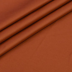 Shirt Fabric Raymond 70s Giza Cotton Plain Colour Burnt Orange