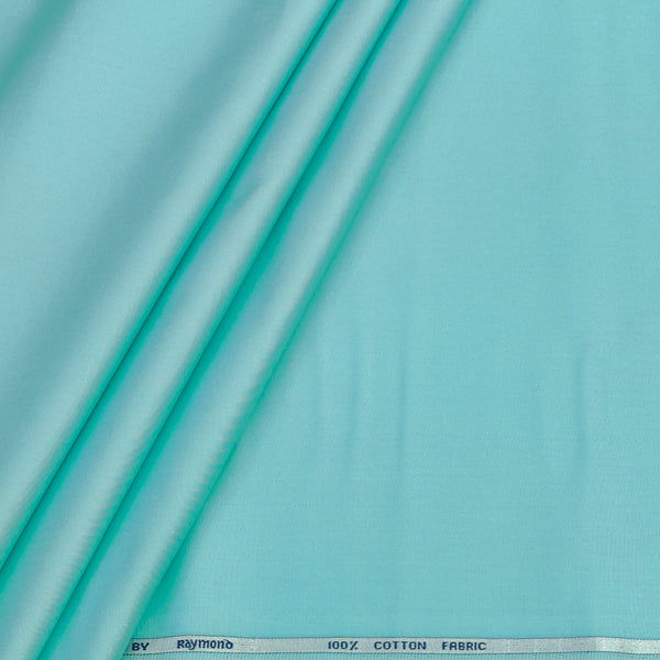 Shirt Fabric Raymond 70s Giza Cotton Plain Colour Mint Green