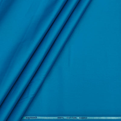 Shirt Fabric Raymond 70s Giza Cotton Plain Colour Dodger Blue