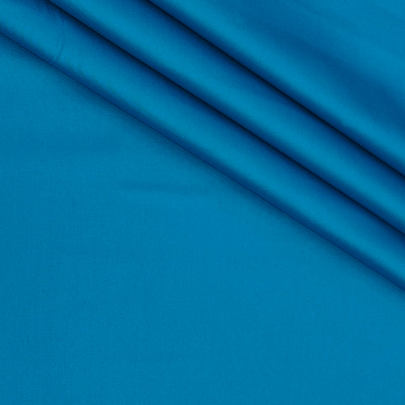 Shirt Fabric Raymond 70s Giza Cotton Plain Colour Dodger Blue