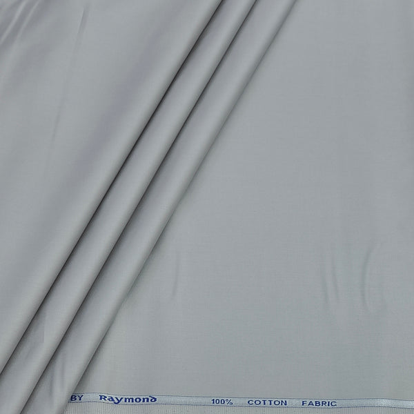 Shirt Fabric Raymond 70s Giza Cotton Plain Colour Grey