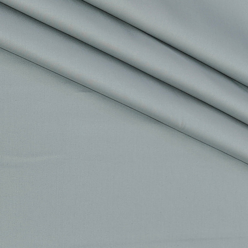 Shirt Fabric Raymond 70s Giza Cotton Plain Colour Greenish Grey