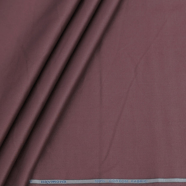 Shirt Fabric Raymond 70s Giza Cotton Plain Colour Mauve