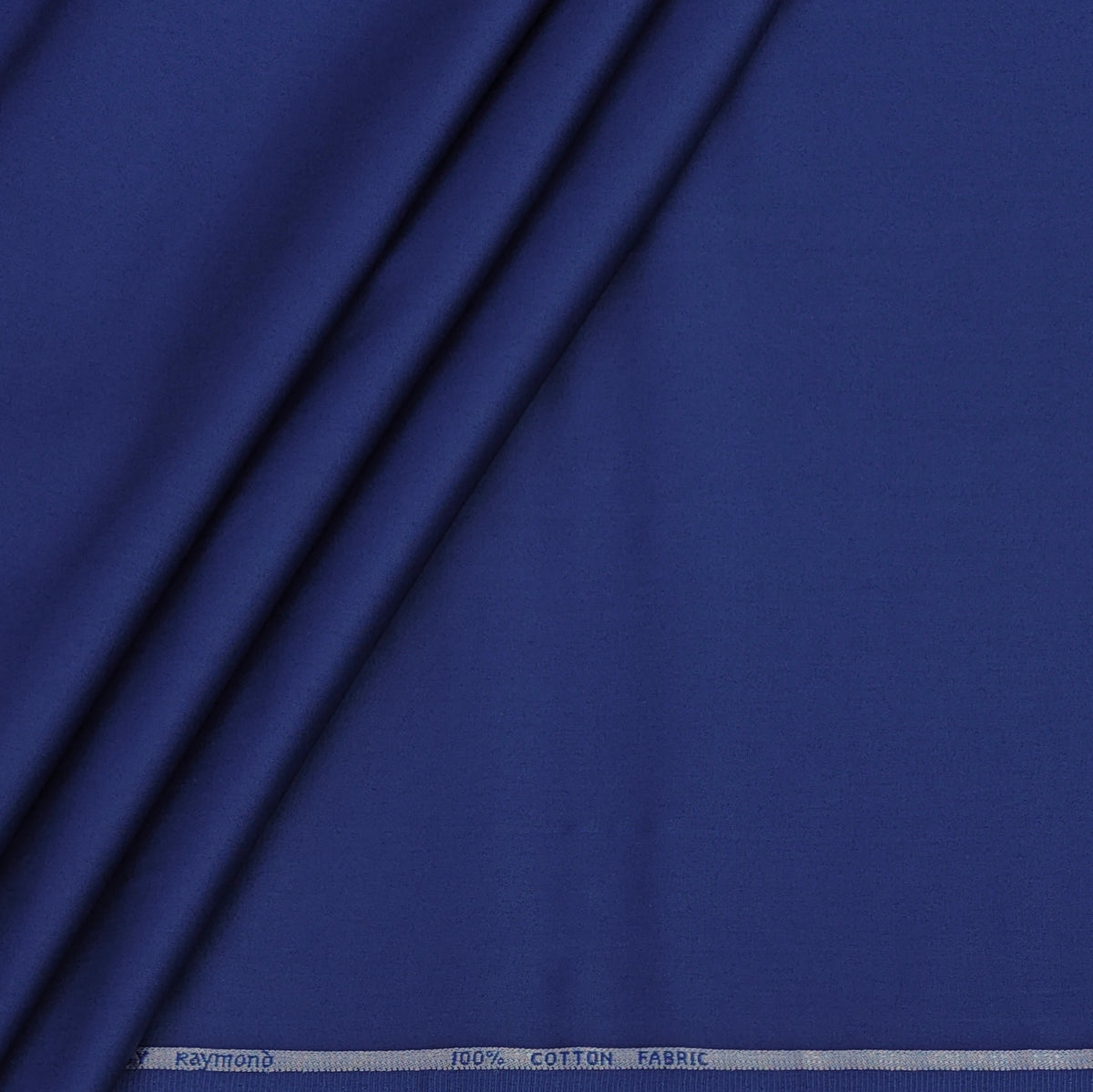 Shirt Fabric Raymond 70s Giza Cotton Plain Colour Azure Blue