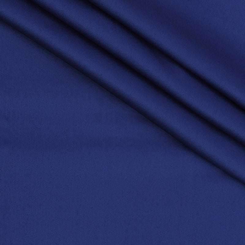 Shirt Fabric Raymond 70s Giza Cotton Plain Colour Azure Blue