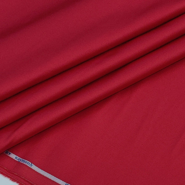 Shirt Fabric Raymond 70s Giza Cotton Plain Colour Candy Red