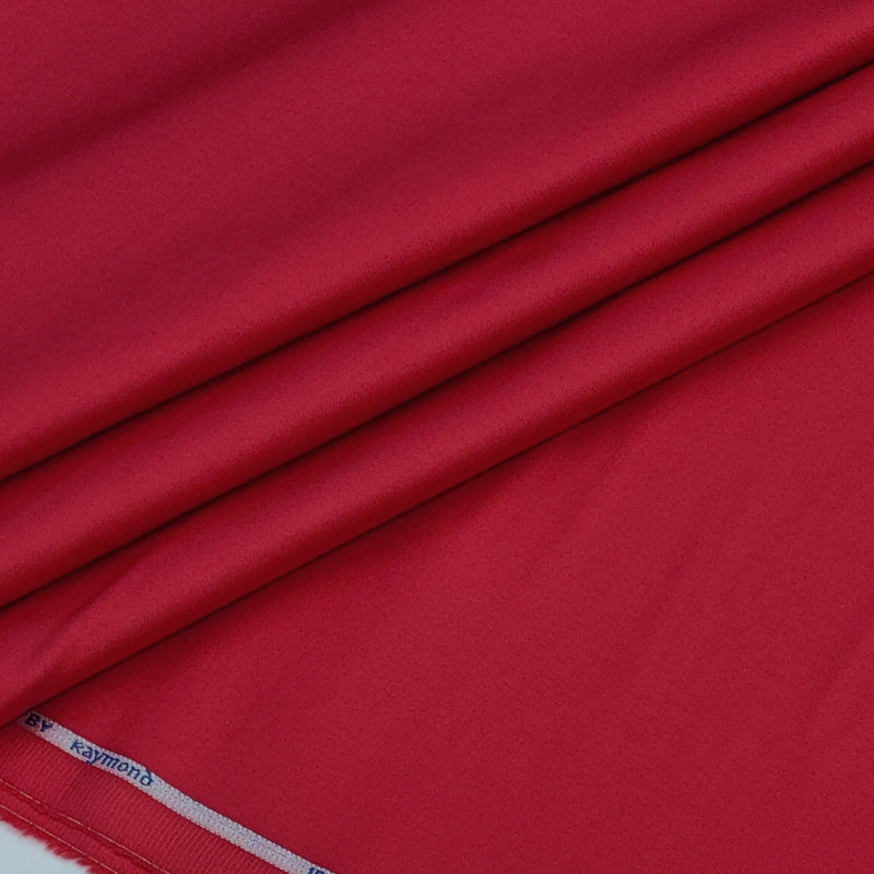 Shirt Fabric Raymond 70s Giza Cotton Plain Colour Candy Red