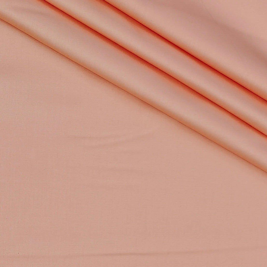 Shirt Fabric Raymond 70s Giza Cotton Plain Colour Sherbet Peach