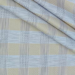 Shirt Fabric Donear Premium Giza Cotton Check With Jacquard Colour Beige