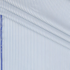 Shirt Fabric Donear Premium Giza Cotton Lining Colour Blue N White