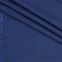 Shirt Fabric Donear Premium Giza Cotton Pin Lining Colour Space Blue