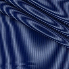Shirt Fabric Donear Premium Giza Cotton Pin Lining Colour Space Blue
