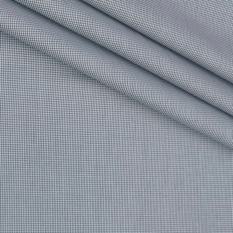 Shirt Fabric Donear Premium Giza Cotton Pin Check Colour Light Grey