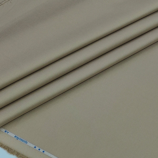 Trouser Fabric Raymond Pure Cotton Textured Color Medium Brown