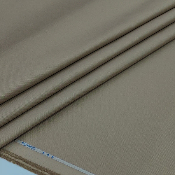 Trouser Fabric Raymond Pure Cotton Textured Color Croissant Brown
