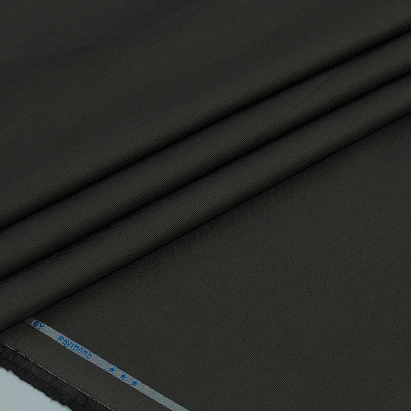 Trouser Fabric Raymond Pure Cotton Textured Color Coffee Brown