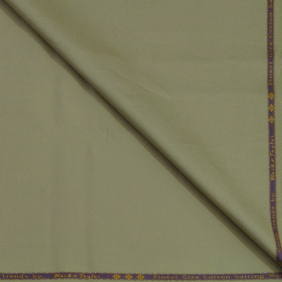 Trouser Fabric Reid & Taylor Super Fine Giza Cotton Textured Color Light Brown