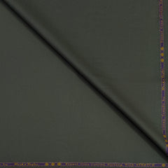 Trouser Fabric Reid & Taylor Super Fine Giza Cotton Textured Color Dull Green