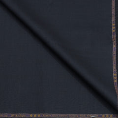 Trouser Fabric Reid & Taylor Super Fine Giza Cotton Mild Check Color Dark Blue