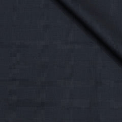 Trouser Fabric Reid & Taylor Super Fine Giza Cotton Mild Check Color Dark Blue