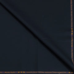 Trouser Fabric Reid & Taylor Super Fine Giza Cotton Textured Color Prussian Blue