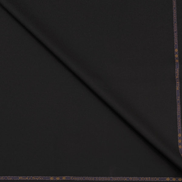 Trouser Fabric Reid & Taylor Super Fine Giza Cotton Textured Color Dark Bistre Brown