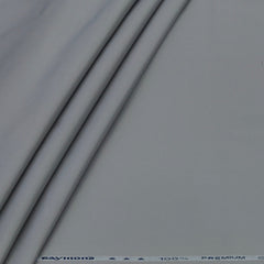 Trouser Fabric Raymond Pure Cotton Textured Color Silver