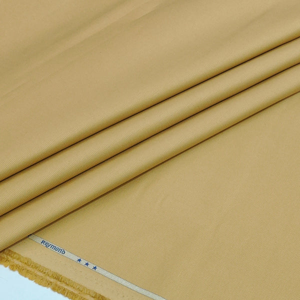 Trouser Fabric Raymond Pure Cotton Textured Color Chamomile Brown