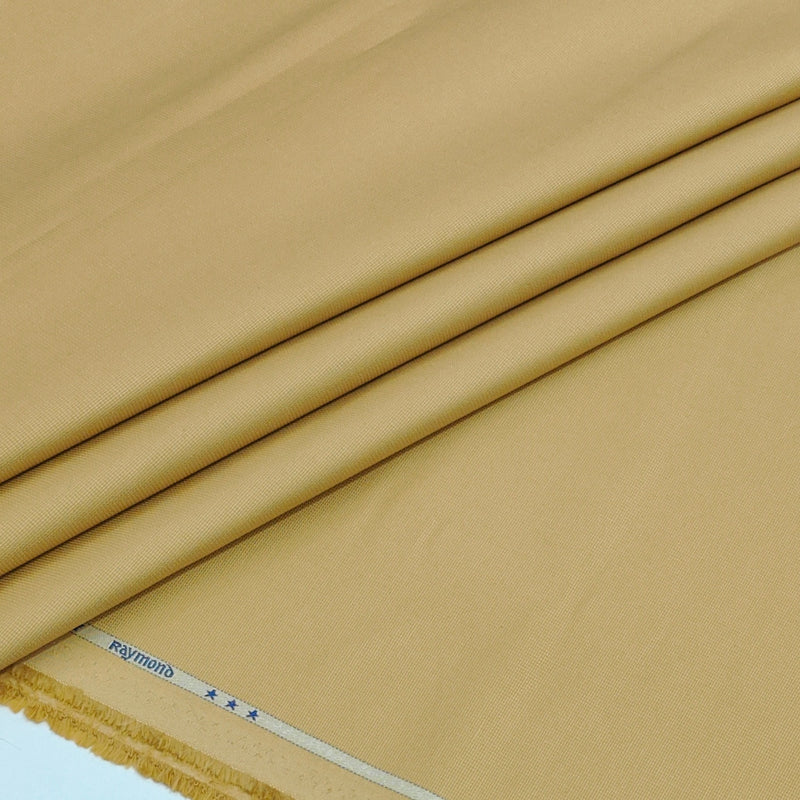 Trouser Fabric Raymond Pure Cotton Textured Color Chamomile Brown