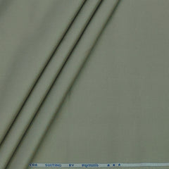 Trouser Fabric Raymond Pure Cotton Textured Color Laurel Green