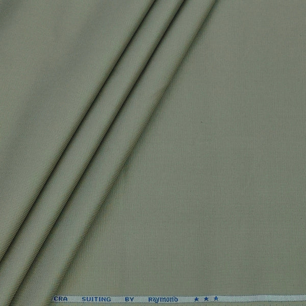 Trouser Fabric Raymond Pure Cotton Textured Color Laurel Green