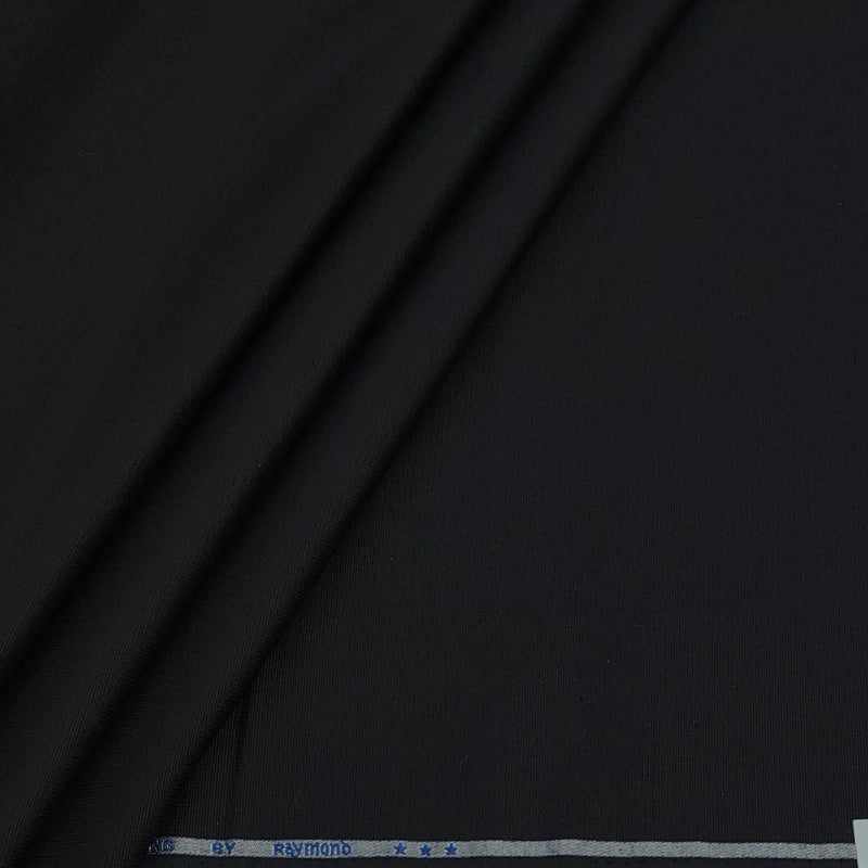 Trouser Fabric Raymond Pure Cotton Textured Color Black