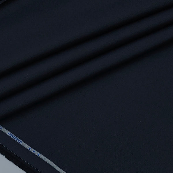 Trouser Fabric Raymond Pure Cotton Textured Color Dark Blue