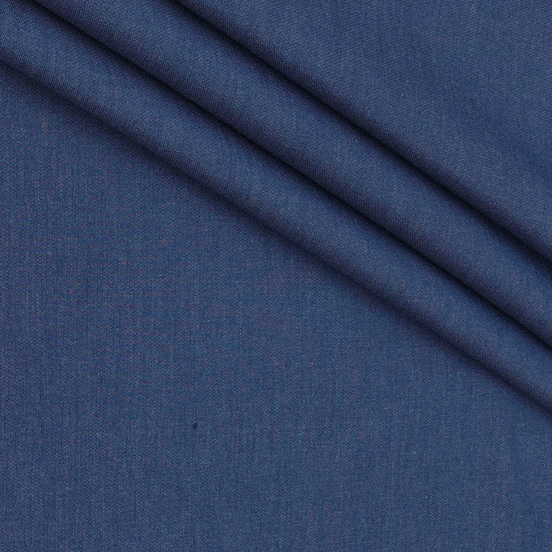 Jeans Fabric Raymond Men’s Cotton Denim Unstitched Stretchable Fabric Colour Lapis Blue