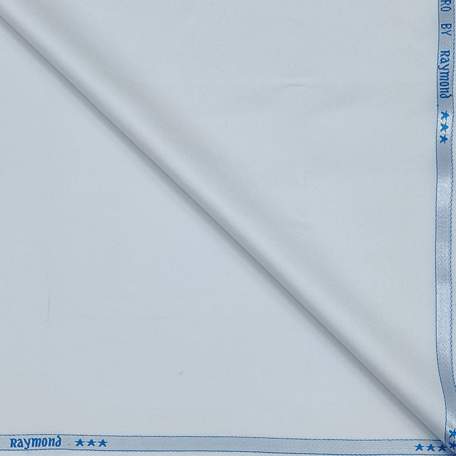 Trouser Fabric Raymond Poly Viscose Plain Colour White