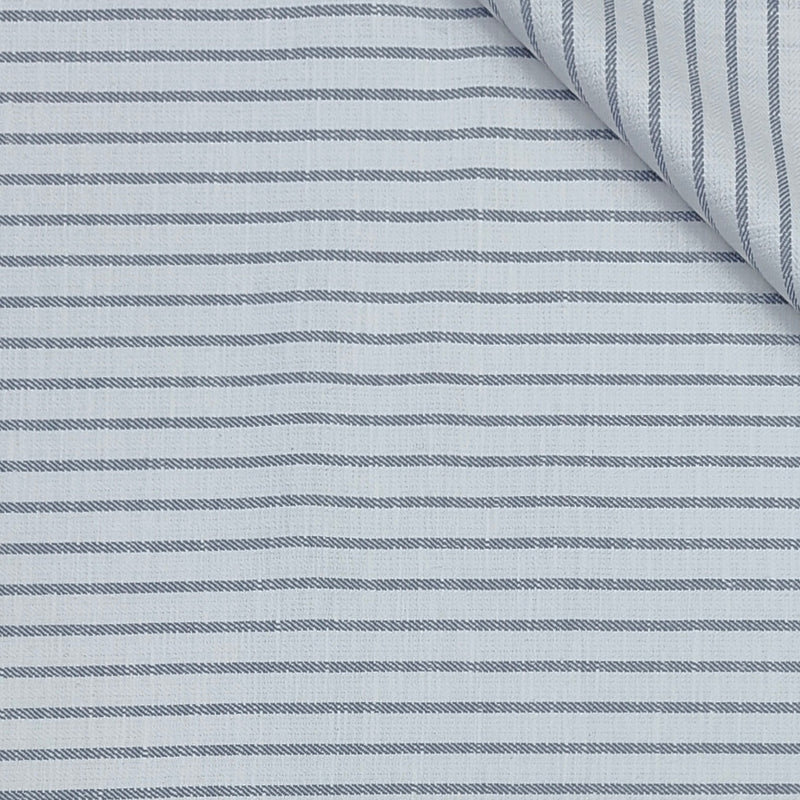 Trouser Fabric Raymond Poly Cotton Linen Look Lining  Colour Grey N White