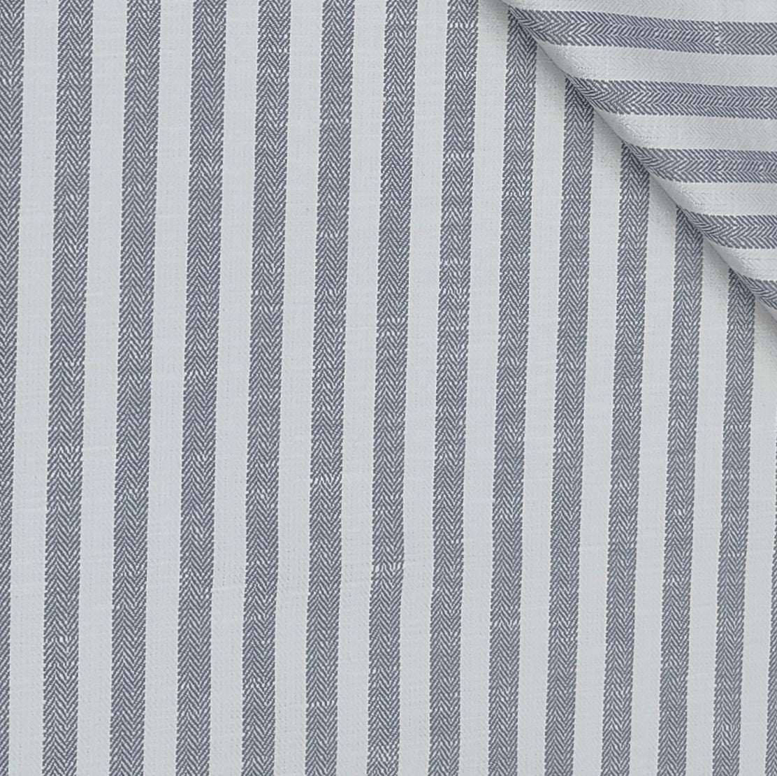 Trouser Fabric Raymond Poly Cotton Linen Look Patta Lining  Colour Grey N White
