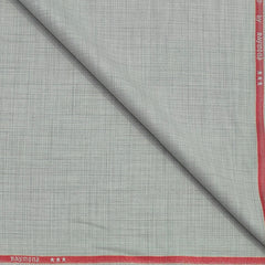 Trouser Fabric Raymond Poly Viscose Mix Check Colour Ash Brown