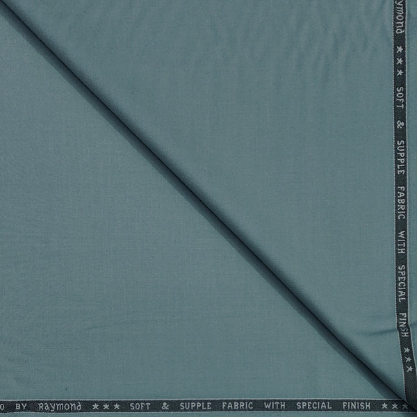 Trouser Fabric Raymond Poly Viscose Plain Colour Iceberg Green