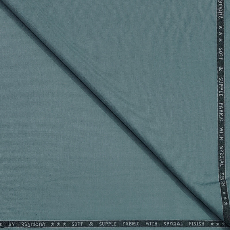 Trouser Fabric Raymond Poly Viscose Plain Colour Iceberg Green