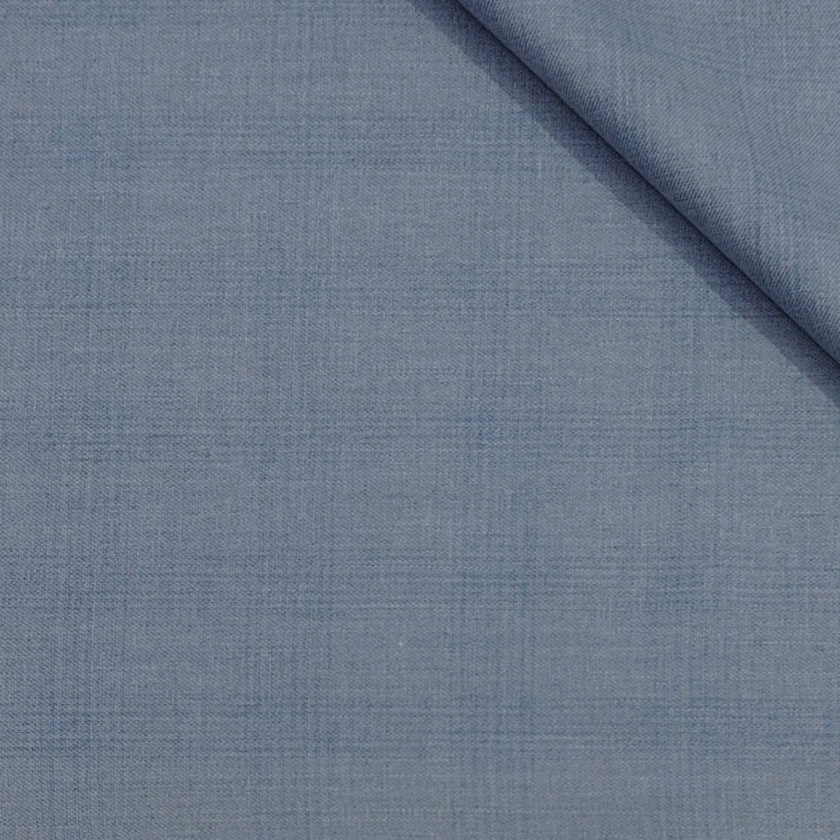 Trouser Fabric Raymond Poly Viscose Mild Check Colour Pigeon Blue