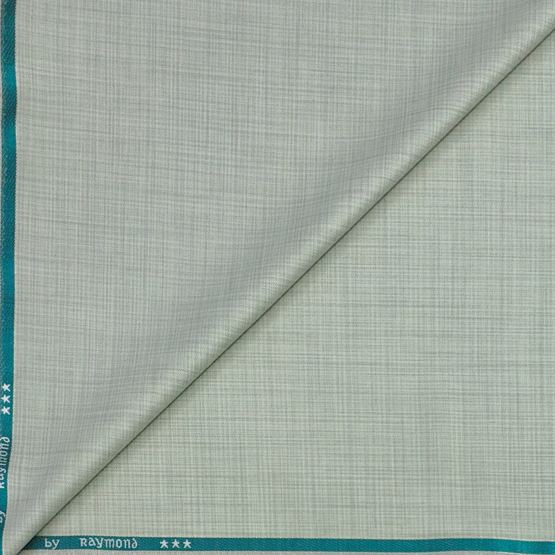Trouser Fabric Raymond Poly Viscose Mix Check Colour Dim Green